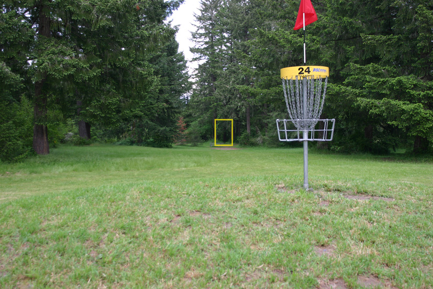 Hole 24 basket